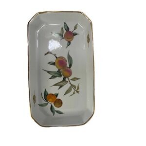 Royal Worcester Vge Flameproof Evesham Gold Rectangle Baking Dish Serving Tray